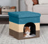 FurHaven House Footstool & Ottoman Dog & Cat Bed