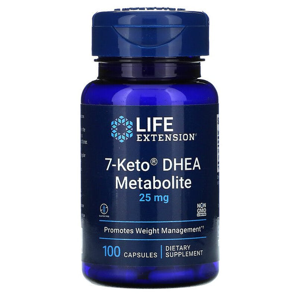 Life Extension, 7-Keto DHEA, Metabolite, 25 mg, 100 Capsules (Keto)