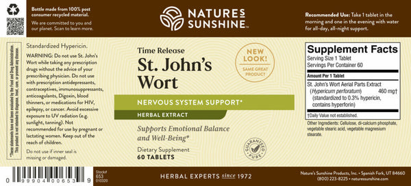 St. John’s Wort  Concentrate T/R  (60 tabs)*