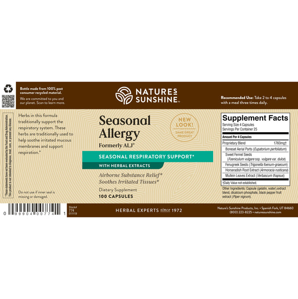 Seasonal Allergy  (formerly ALJ ®) (100 caps)