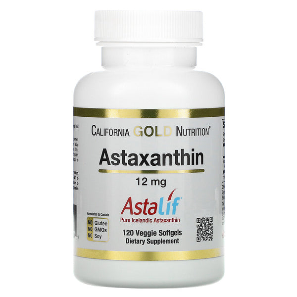 California Gold Nutrition, Astaxanthin, AstaLif Pure Icelandic, 12 mg, Veggie Softgels