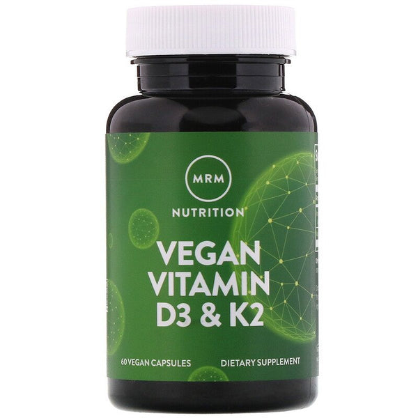 MRM, Vegan Vitamin D3 & K2, 62.5 mcg (2,500 IU), 60 Vegan Capsules (Vegan)
