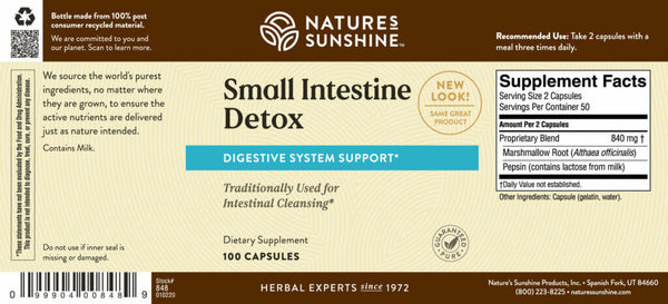 Small Intestine Detox  (100 caps)*