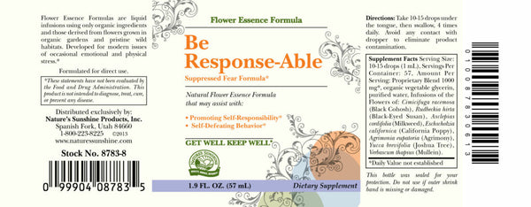 Be Response-Able (Suppressed Fear Formula) (2 Fl Oz)