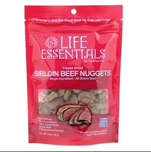 Cat-Man-Doo, Life Essentials, Freeze Dried Sirloin Beef Nuggets, For Cats & Dogs, 6 oz (170 g)
