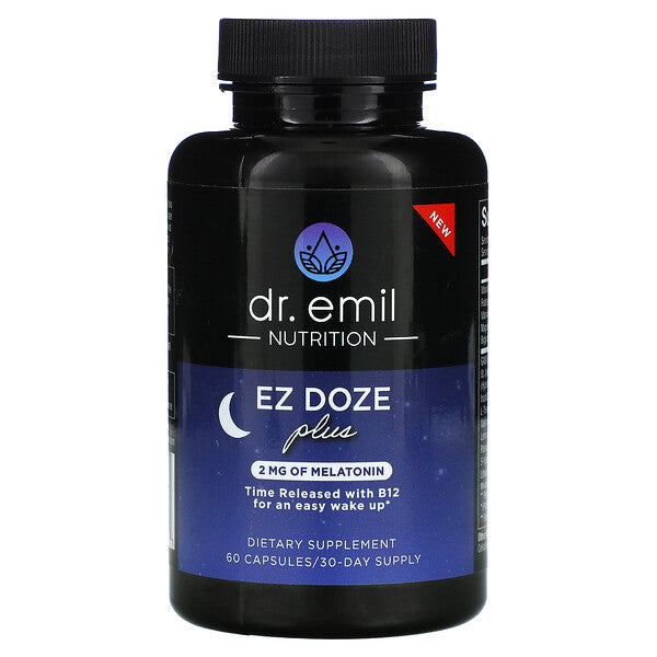 Dr Emil Nutrition, EZ DOZE Plus Melatonin, 60 Capsules