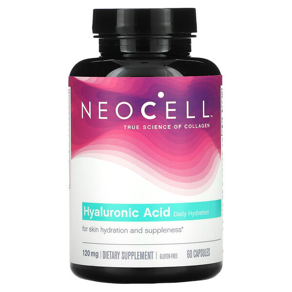 Neocell, Hyaluronic Acid, Daily Hydration, 120 mg, 60 Capsules