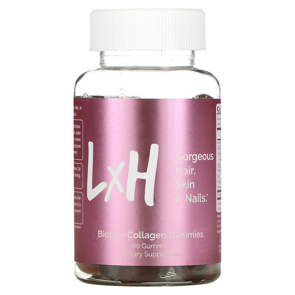 LxH, Biotin + Collagen Gummies, 60 Gummies