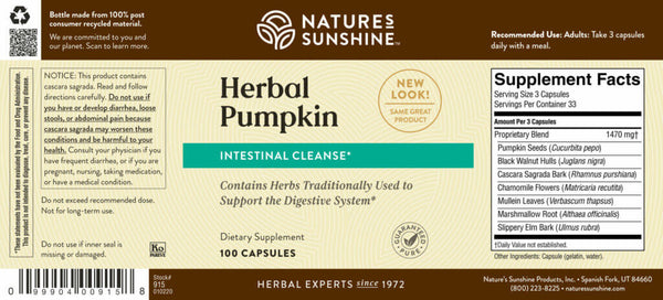Herbal Pumpkin (100 Caps)