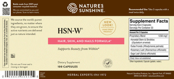 HSN-W® (Hair, Skin & Nails) (100 Caps)
