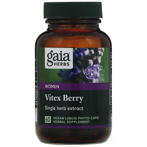 Gaia Herbs, Vitex Berry, 60 Vegan Liquid Phyto-Caps