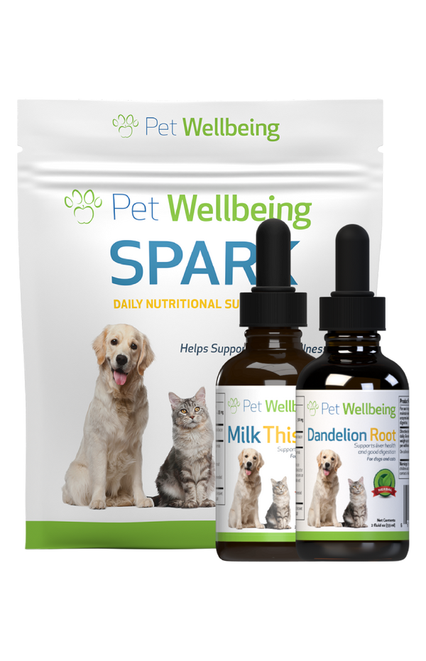 Value Pack Liver Support Kit for dogs small size(1 Dandelion Root+ 1 Milk Thistle+ 1 Daily Nutrition)(Free shipping over $50 Order)