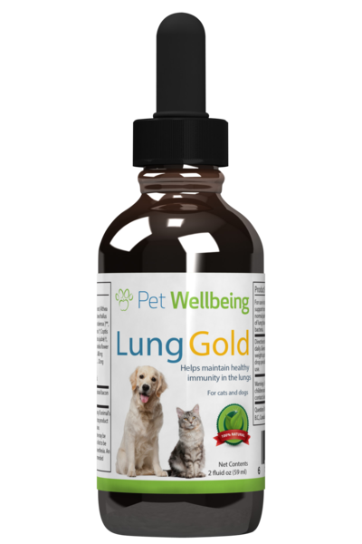 Lung Gold for dog lung infections and easy breathing