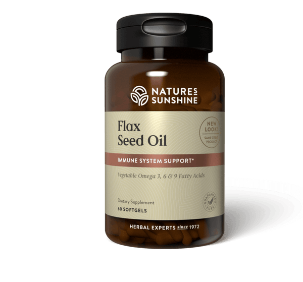 Flax Seed Oil w/Lignans  (60 softgel caps)
