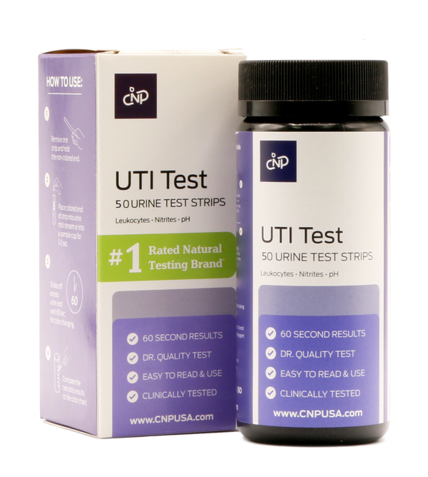 UTI Test Strips Kit – UTI Testing Kit, 50 Count Test Strips for pH, Leukocytes, & Nitrites