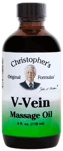 V-Vein Massage Oil (Dr Christopher) 4oz
