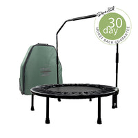Cellerciser Pro Tri-Fold Rebounder (Trampoline) with Balance Bar